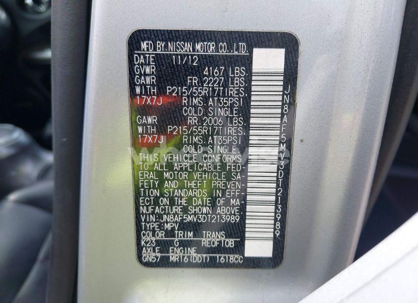 Photo 9 of 2013 Nissan Juke SL (VIN JN8AF5MV3DT213989)