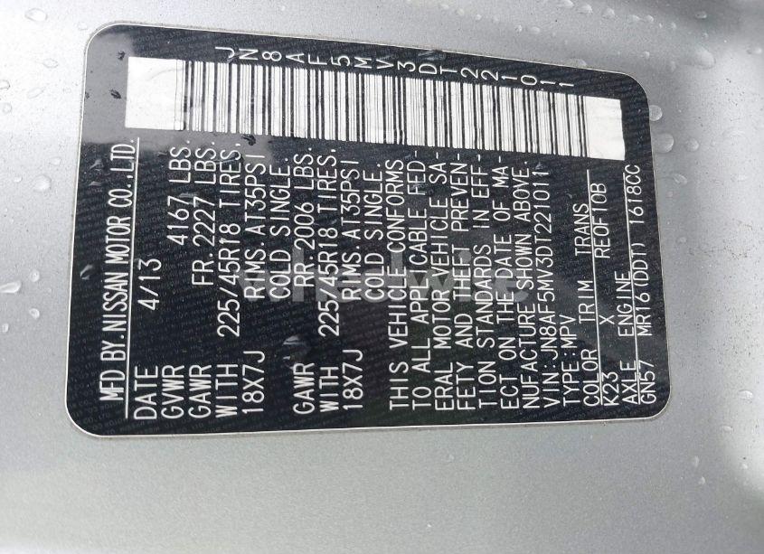 Photo 9 of 2013 Nissan Juke NISMO (VIN JN8AF5MV3DT221011)