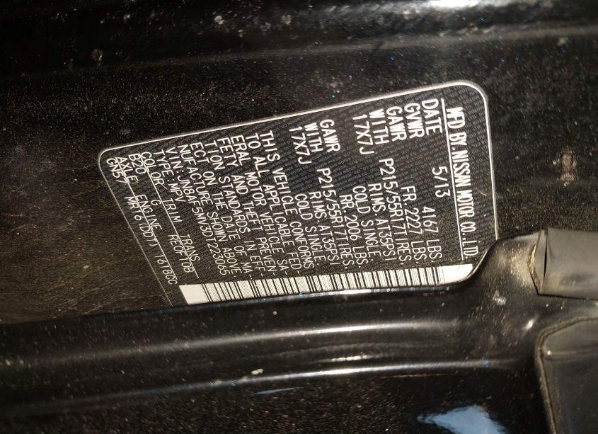 Photo 9 of 2013 Nissan Juke NISMO/S/SL/SV (VIN JN8AF5MV3DT223065)