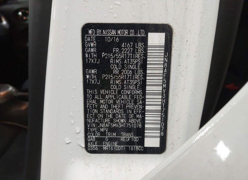 Photo 9 of 2017 Nissan Juke SV (VIN JN8AF5MV3HT751078)