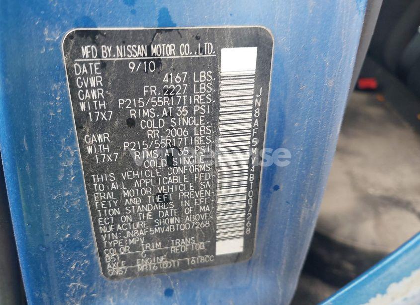 Photo 9 of 2011 Nissan Juke SV (VIN JN8AF5MV4BT007268)