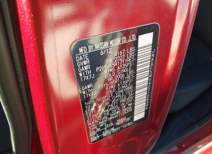 Photo 9 of 2012 Nissan Juke S (VIN JN8AF5MV4CT125399)