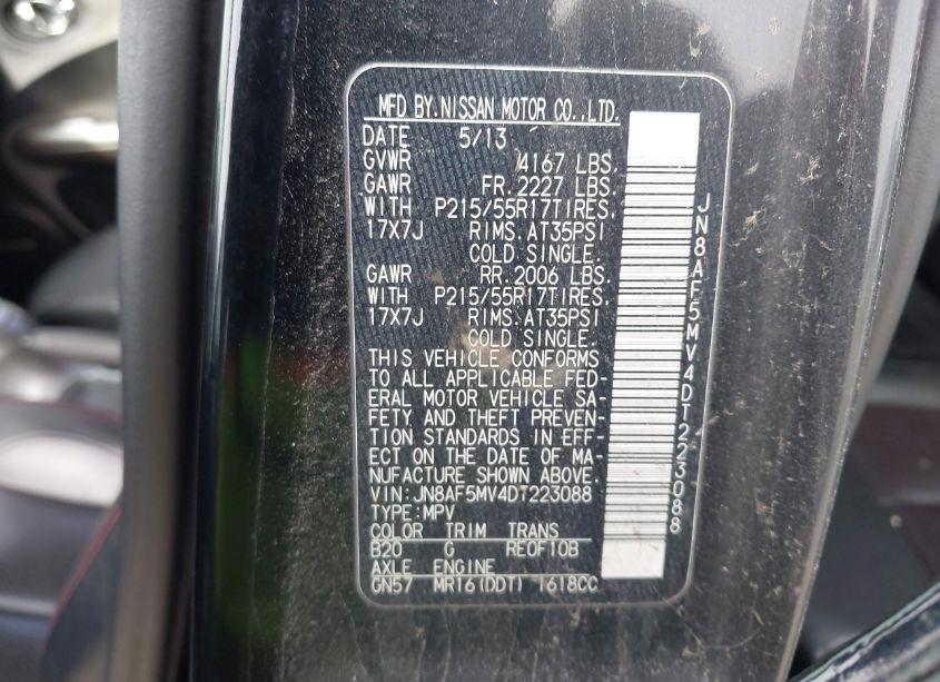 Photo 9 of 2013 Nissan Juke SL (VIN JN8AF5MV4DT223088)