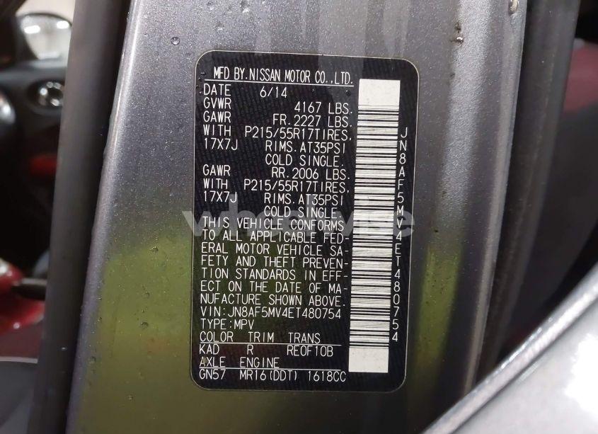 Photo 9 of 2014 Nissan Juke SV (VIN JN8AF5MV4ET480754)