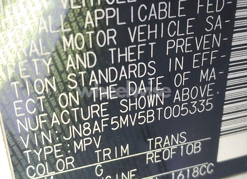 Photo 9 of 2011 Nissan Juke SV (VIN JN8AF5MV5BT005335)