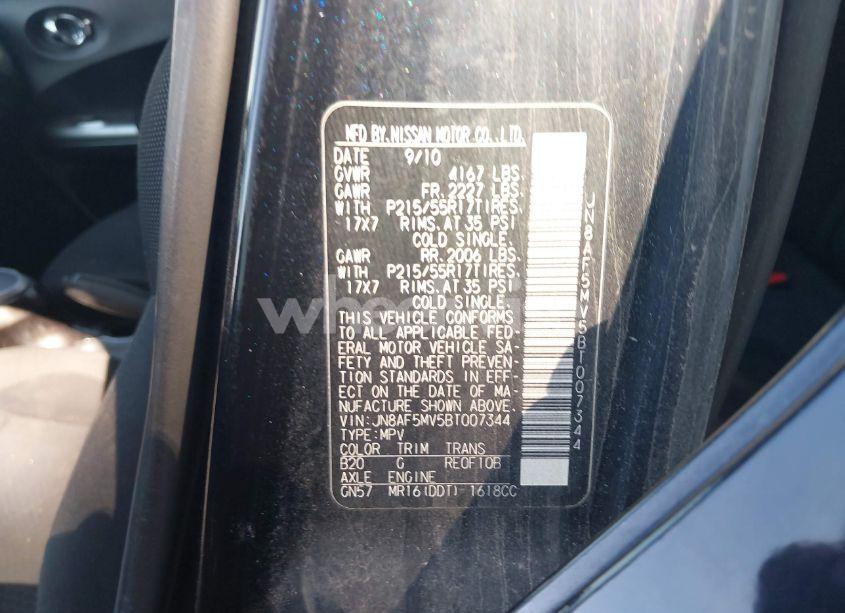 Photo 9 of 2011 Nissan Juke SV (VIN JN8AF5MV5BT007344)