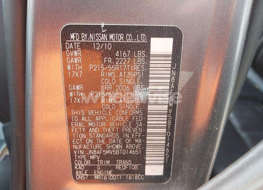 Photo 9 of 2011 Nissan Juke SL (VIN JN8AF5MV5BT014651)