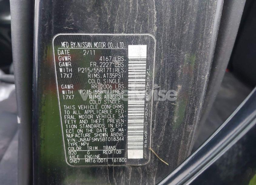 Photo 9 of 2011 Nissan Juke S/SV/SL (VIN JN8AF5MV5BT018344)