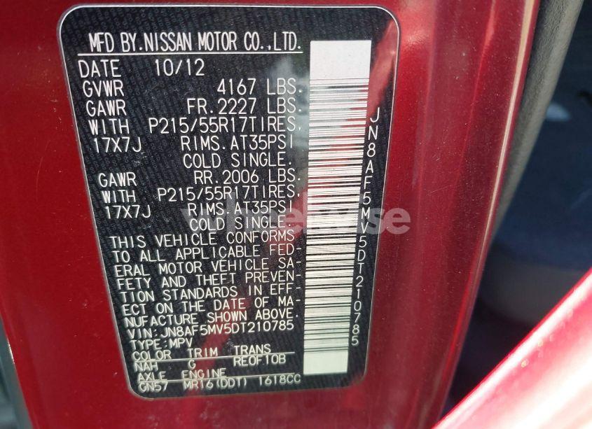 Photo 9 of 2013 Nissan Juke SL (VIN JN8AF5MV5DT210785)