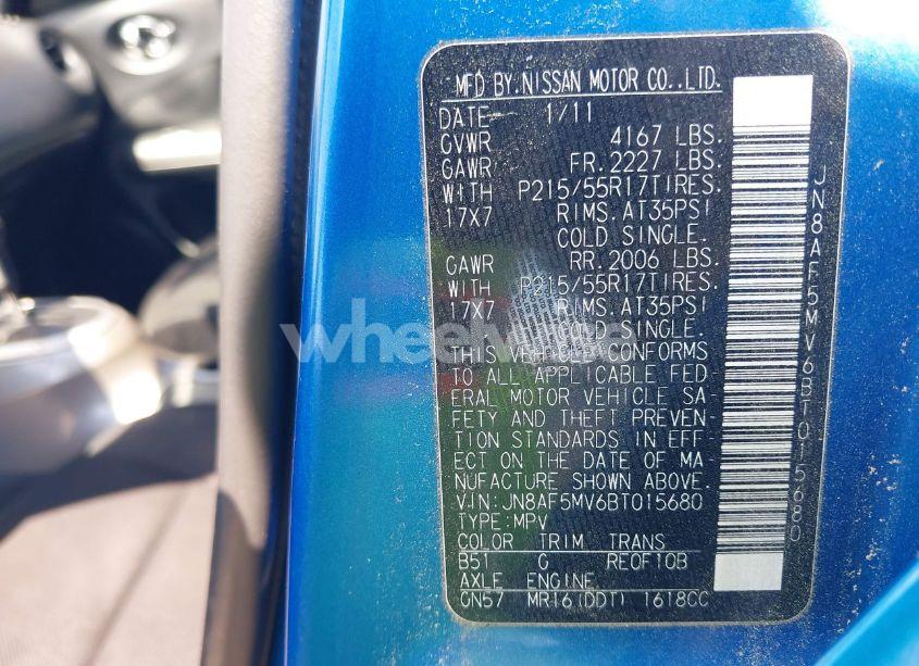 Photo 9 of 2011 Nissan Juke S (VIN JN8AF5MV6BT015680)