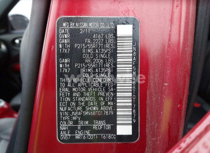 Photo 9 of 2011 Nissan Juke SL (VIN JN8AF5MV6BT017879)