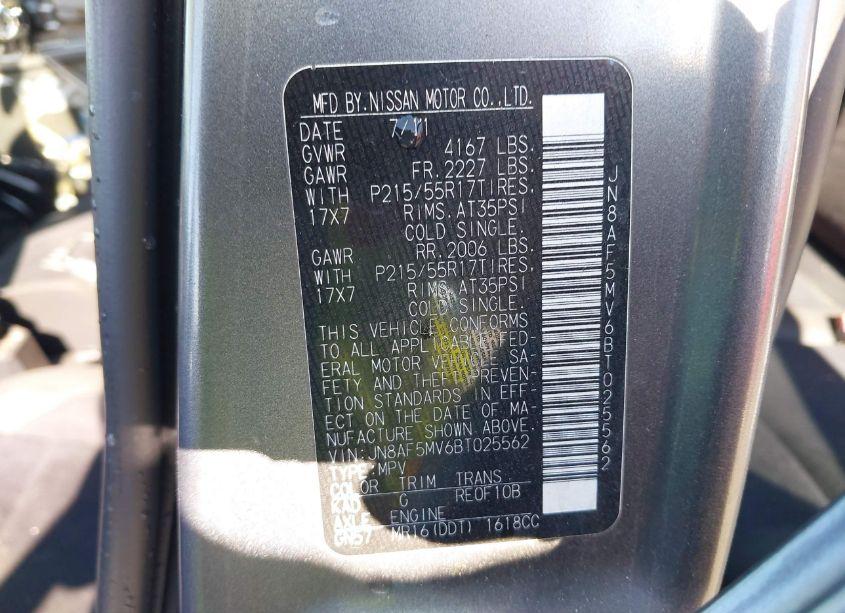 Photo 9 of 2011 Nissan Juke SV (VIN JN8AF5MV6BT025562)