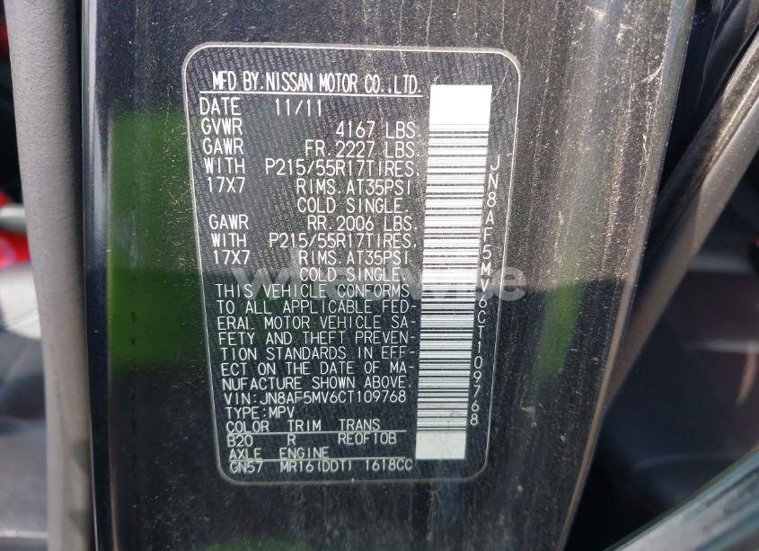 Photo 9 of 2012 Nissan Juke SL (VIN JN8AF5MV6CT109768)