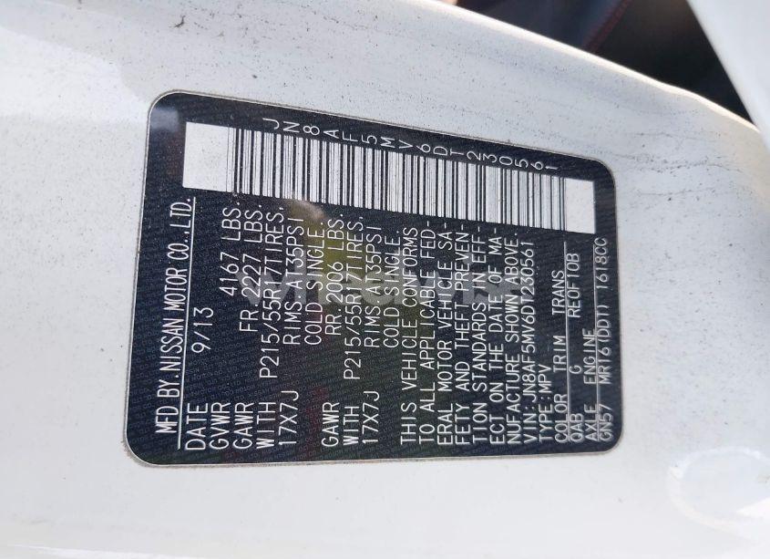 Photo 9 of 2013 Nissan Juke NISMO/S/SL/SV (VIN JN8AF5MV6DT230561)