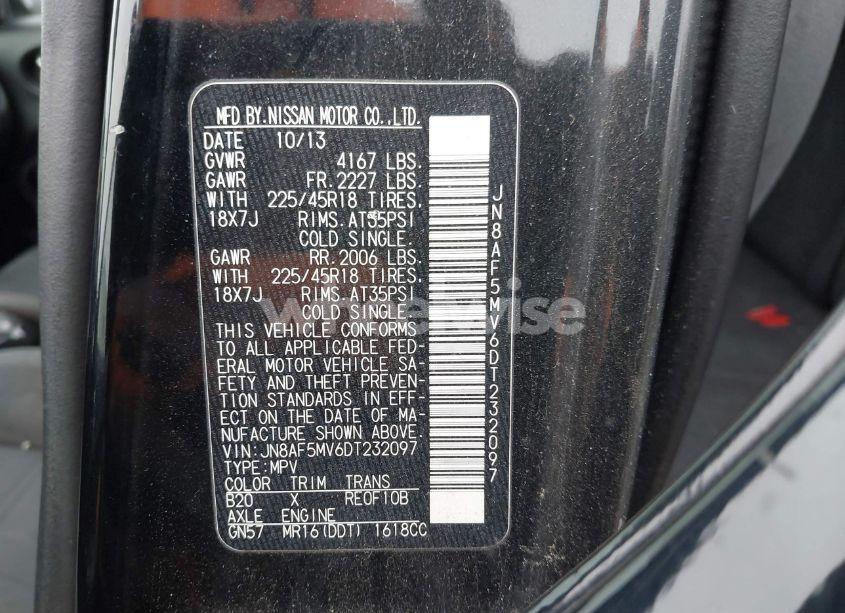 Photo 9 of 2013 Nissan Juke NISMO (VIN JN8AF5MV6DT232097)