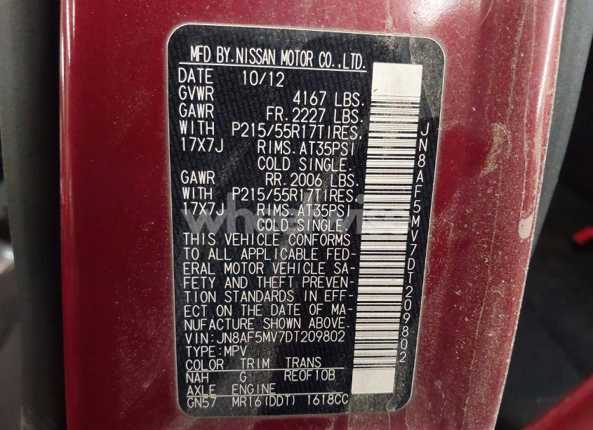 Photo 9 of 2013 Nissan Juke SV (VIN JN8AF5MV7DT209802)