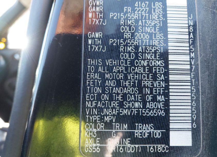 Photo 9 of 2015 Nissan Juke S (VIN JN8AF5MV7FT556596)