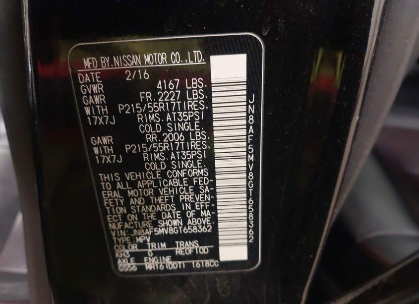 Photo 9 of 2016 Nissan Juke SL (VIN JN8AF5MV8GT658362)