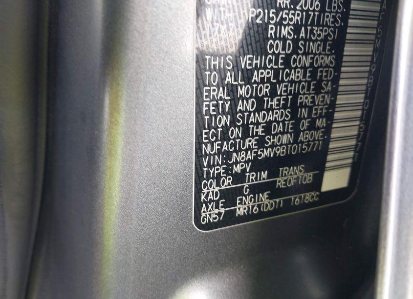 Photo 9 of 2011 Nissan Juke SV (VIN JN8AF5MV9BT015771)