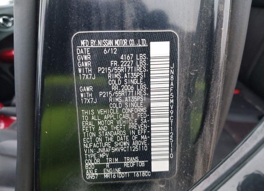 Photo 9 of 2012 Nissan Juke SL (VIN JN8AF5MV9CT125110)