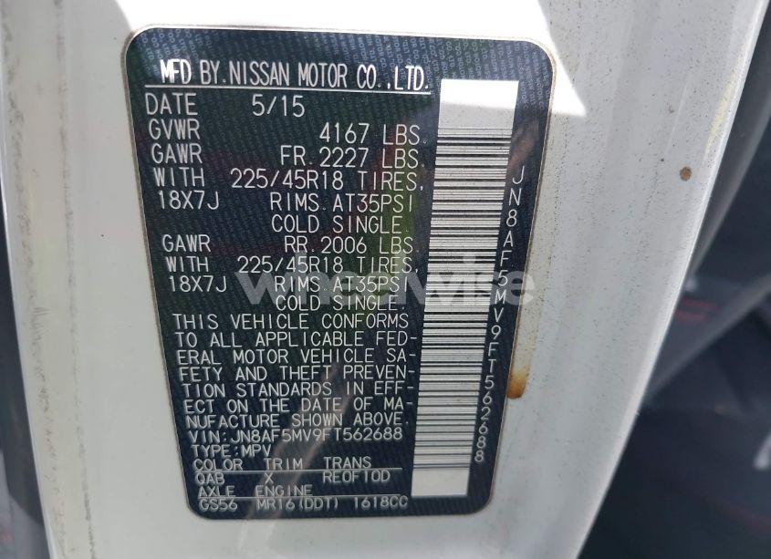 Photo 9 of 2015 Nissan Juke NISMO (VIN JN8AF5MV9FT562688)