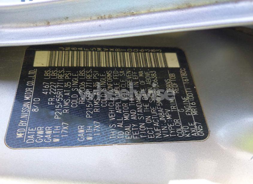 Photo 9 of 2011 Nissan Juke S (VIN JN8AF5MVXBT006383)