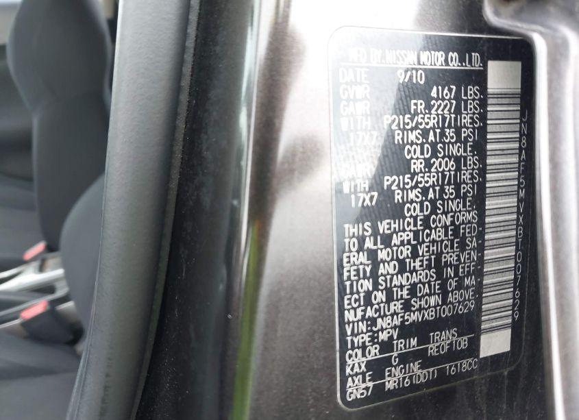 Photo 9 of 2011 Nissan Juke S (VIN JN8AF5MVXBT007629)