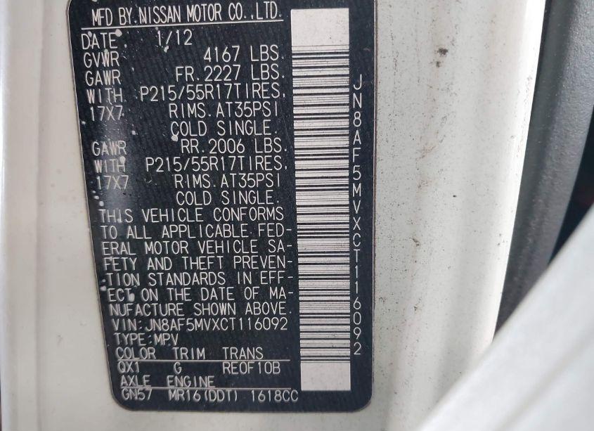 Photo 9 of 2012 Nissan Juke SL (VIN JN8AF5MVXCT116092)