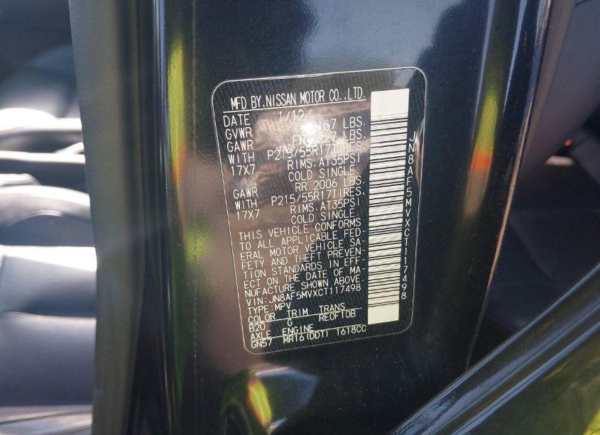 Photo 9 of 2012 Nissan Juke SL (VIN JN8AF5MVXCT117498)