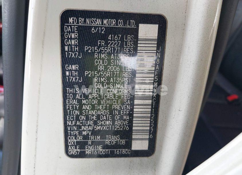 Photo 9 of 2012 Nissan Juke SL (VIN JN8AF5MVXCT125276)