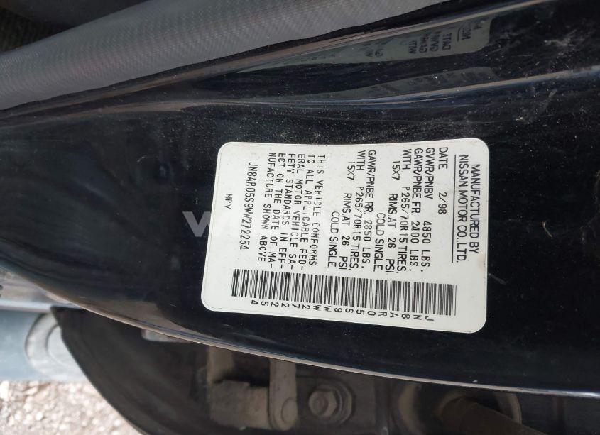 Photo 9 of 1998 Nissan Pathfinder LE/XE (VIN JN8AR05S9WW272254)