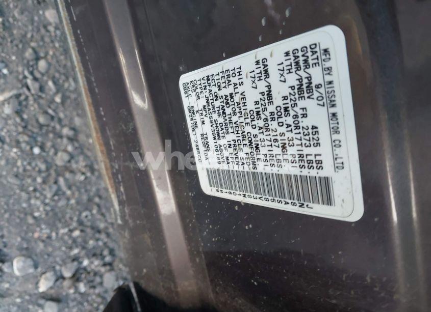 Photo 9 of 2008 Nissan Rogue SL (VIN JN8AS58V38W106189)