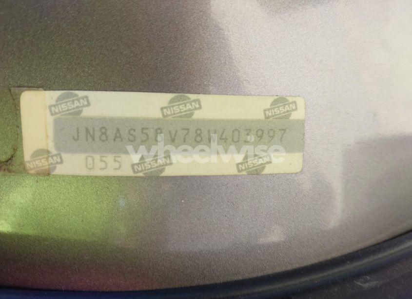 Photo 9 of 2008 Nissan Rogue S (VIN JN8AS58V78W403997)