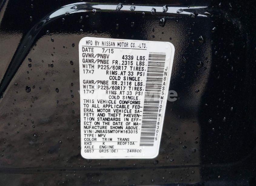 Photo 9 of 2015 Nissan Rogue SELECT S (VIN JN8AS5MT0FW163015)