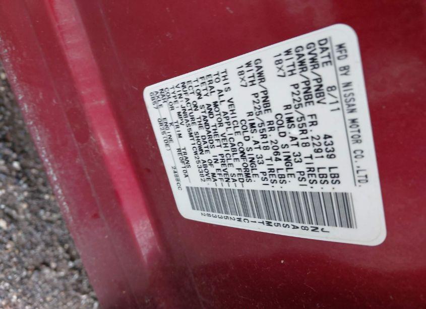 Photo 9 of 2012 Nissan Rogue SV W/SL PKG (VIN JN8AS5MT1CW253382)