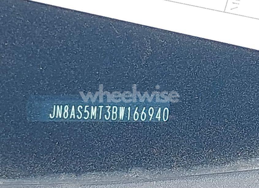 Photo 9 of 2011 Nissan Rogue S (VIN JN8AS5MT3BW166940)