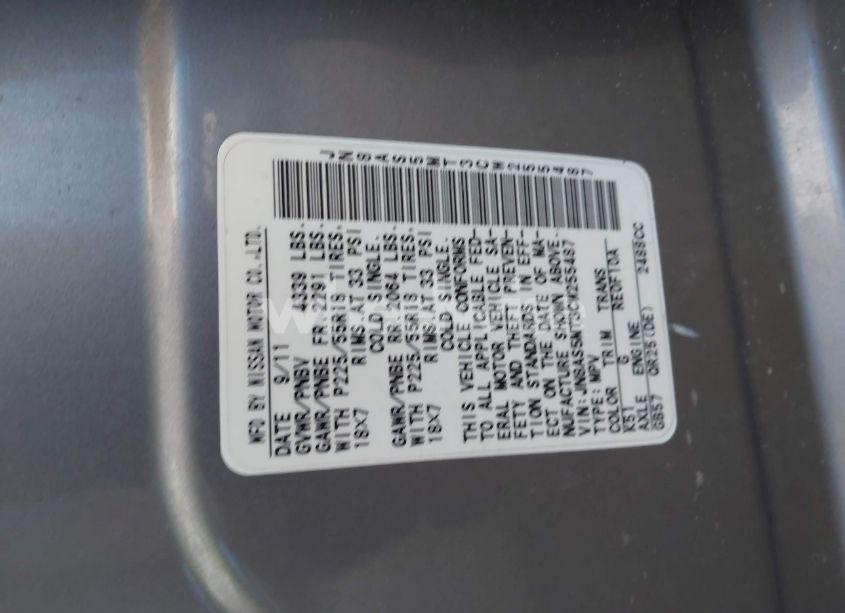 Photo 9 of 2012 Nissan Rogue SV W/SL PKG (VIN JN8AS5MT3CW255487)