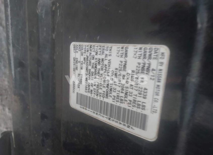 Photo 9 of 2012 Nissan Rogue SV (VIN JN8AS5MT3CW611663)