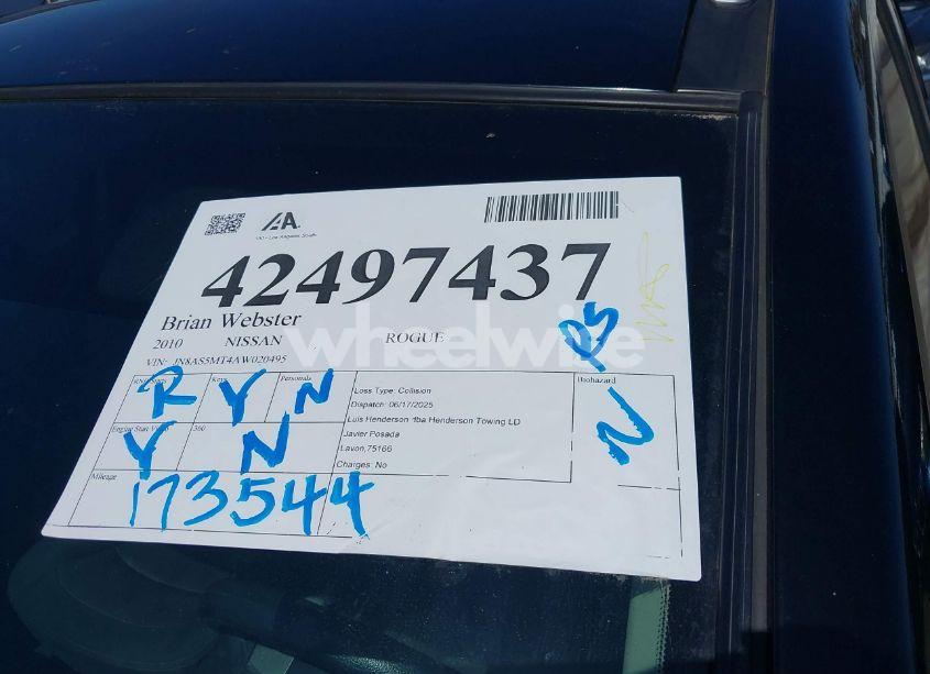 Photo 12 of 2010 Nissan Rogue SL (VIN JN8AS5MT4AW020495)