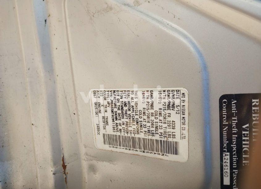 Photo 9 of 2012 Nissan Rogue S (VIN JN8AS5MT4CW611963)