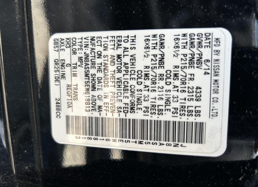 Photo 9 of 2014 Nissan Rogue SELECT S (VIN JN8AS5MT5EW618813)