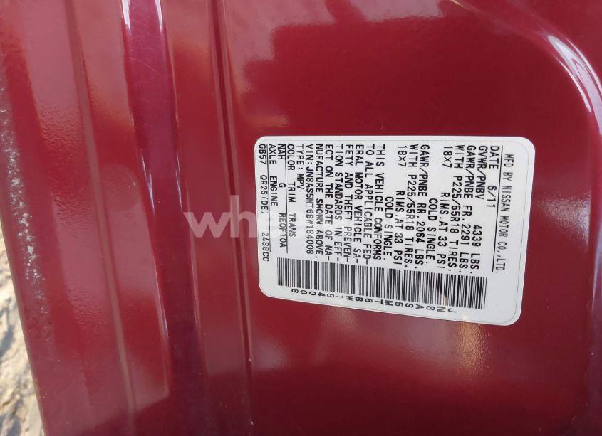Photo 9 of 2011 Nissan Rogue SV (VIN JN8AS5MT6BW184008)
