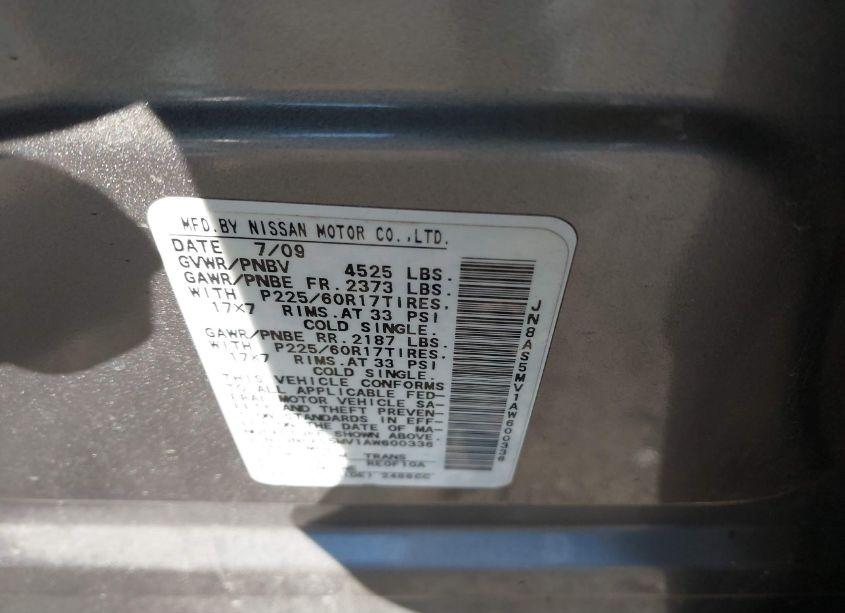 Photo 9 of 2010 Nissan Rogue SL (VIN JN8AS5MV1AW600336)