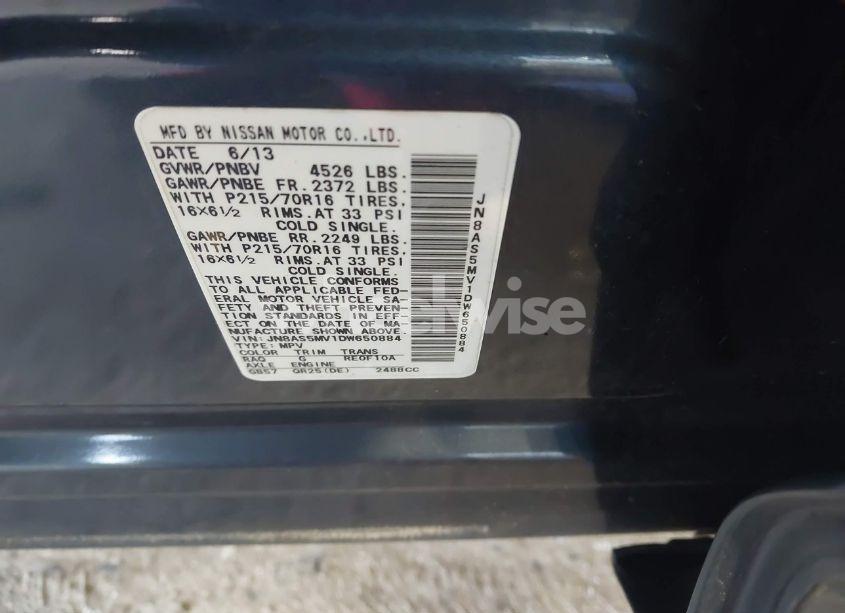 Photo 9 of 2013 Nissan Rogue S (VIN JN8AS5MV1DW650884)