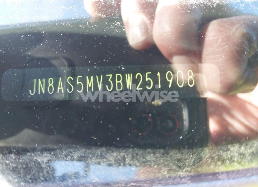 Photo 9 of 2011 Nissan Rogue S (VIN JN8AS5MV3BW251908)