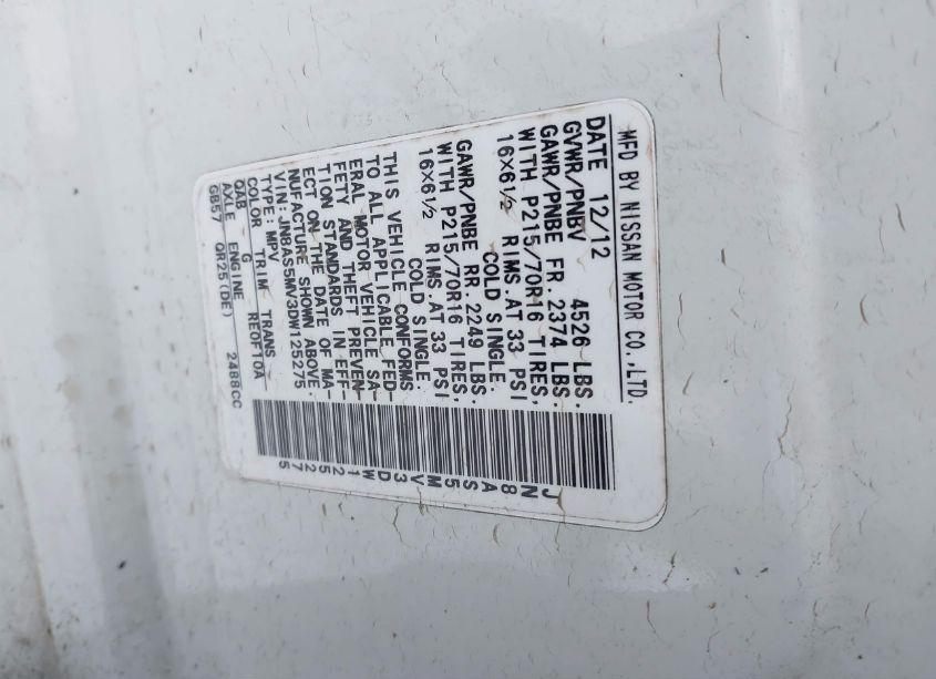 Photo 9 of 2013 Nissan Rogue S (VIN JN8AS5MV3DW125275)