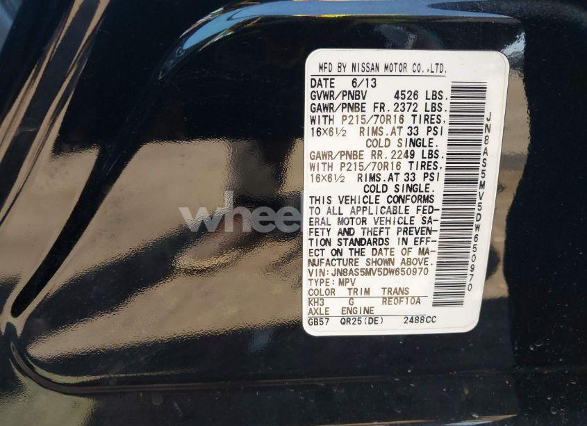 Photo 9 of 2013 Nissan Rogue S (VIN JN8AS5MV5DW650970)