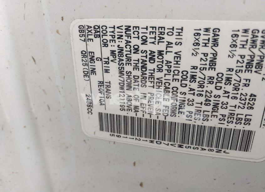 Photo 9 of 2013 Nissan Rogue S (VIN JN8AS5MV7DW121195)