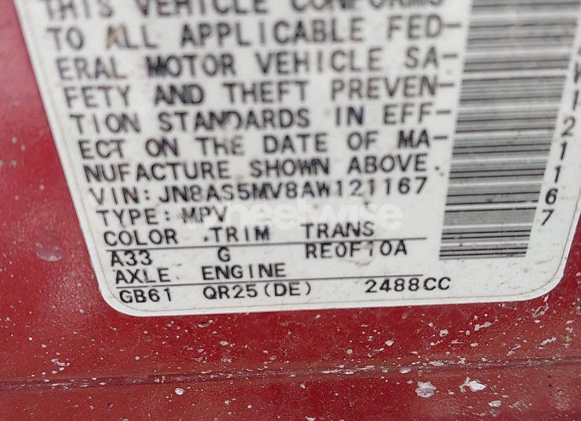 Photo 9 of 2010 Nissan Rogue S (VIN JN8AS5MV8AW121167)