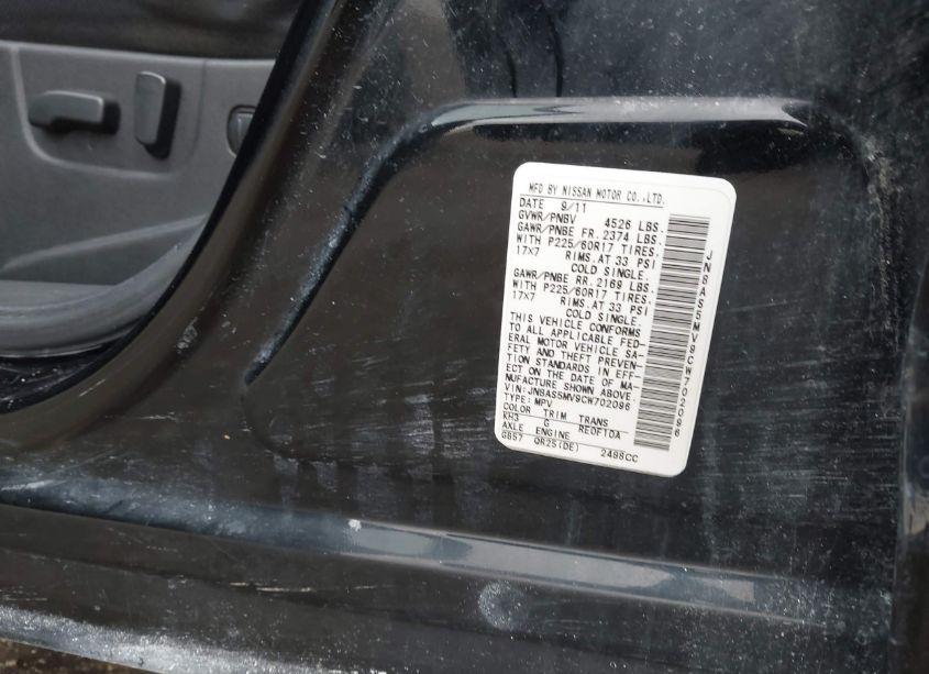 Photo 9 of 2012 Nissan Rogue SV (VIN JN8AS5MV9CW702096)